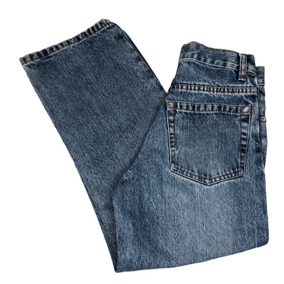 Arizona Jeans Boys 10 Regular Adjustable Waist Med Blue Wash Pockets Pants Loose - Picture 5 of 9